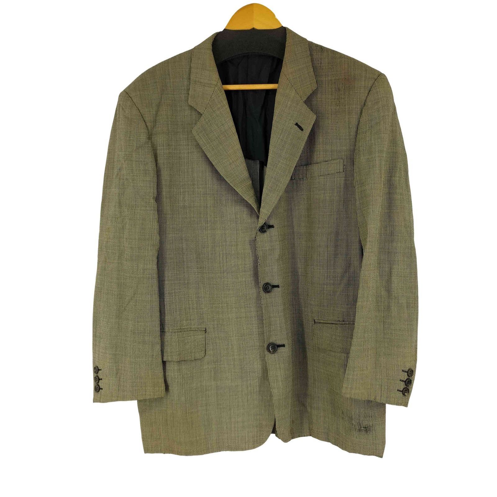 コムデギャルソンオム COMME des GARCONS HOMME 95AW 田中オム 千鳥格子柄 2Bウールテーラードジャケット メンズ JPN M