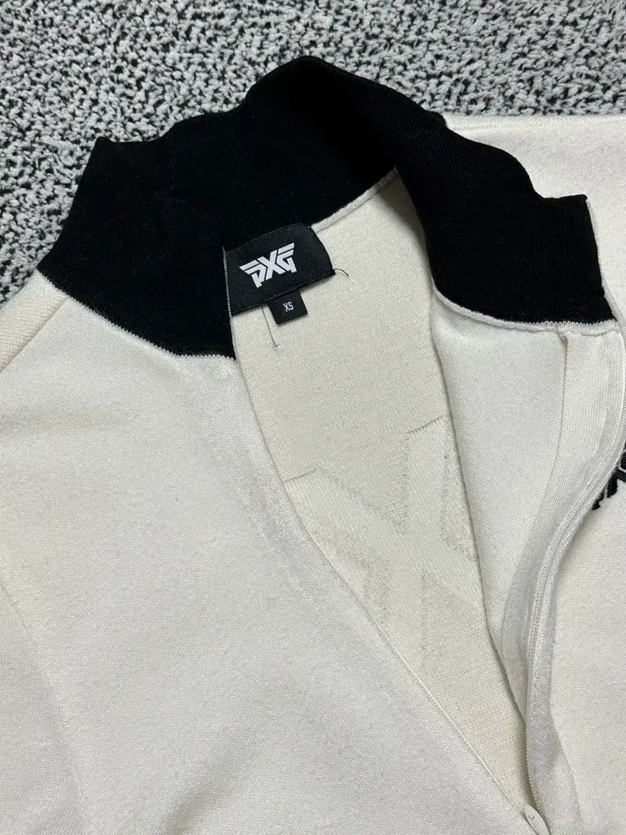 ニット ハーフジップ