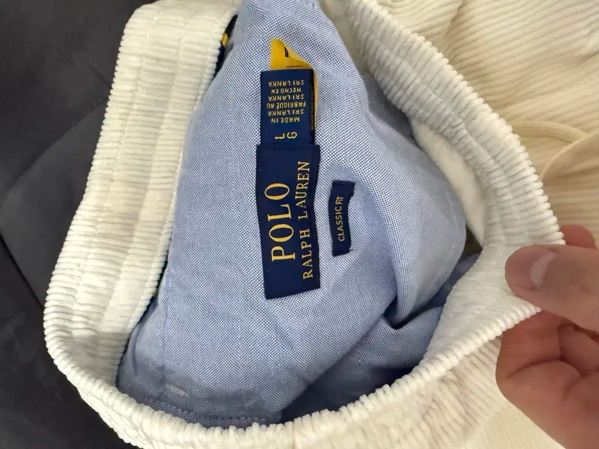 L ポロ フラップスター コーデュロイ 暖白 ラージ
