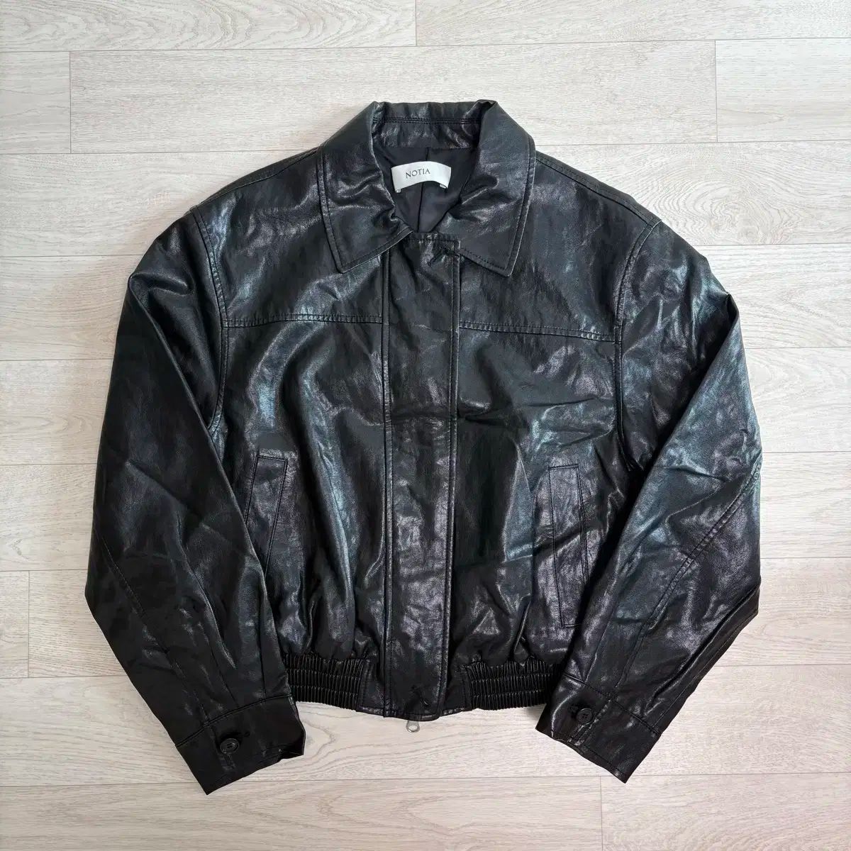 ノーティア ヴィーガンレザー バイカージャケット