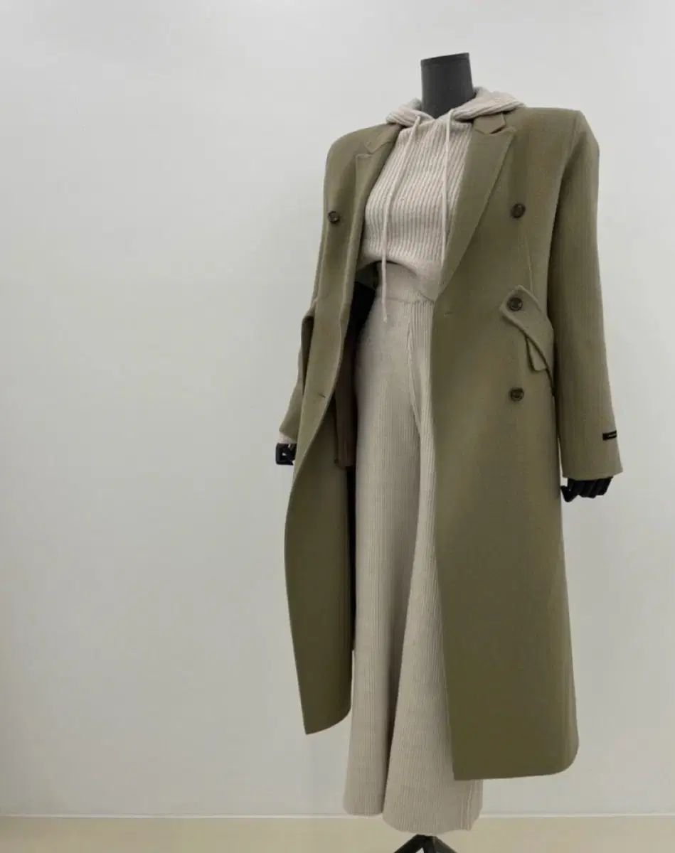 ウールハンドメイドロングコート