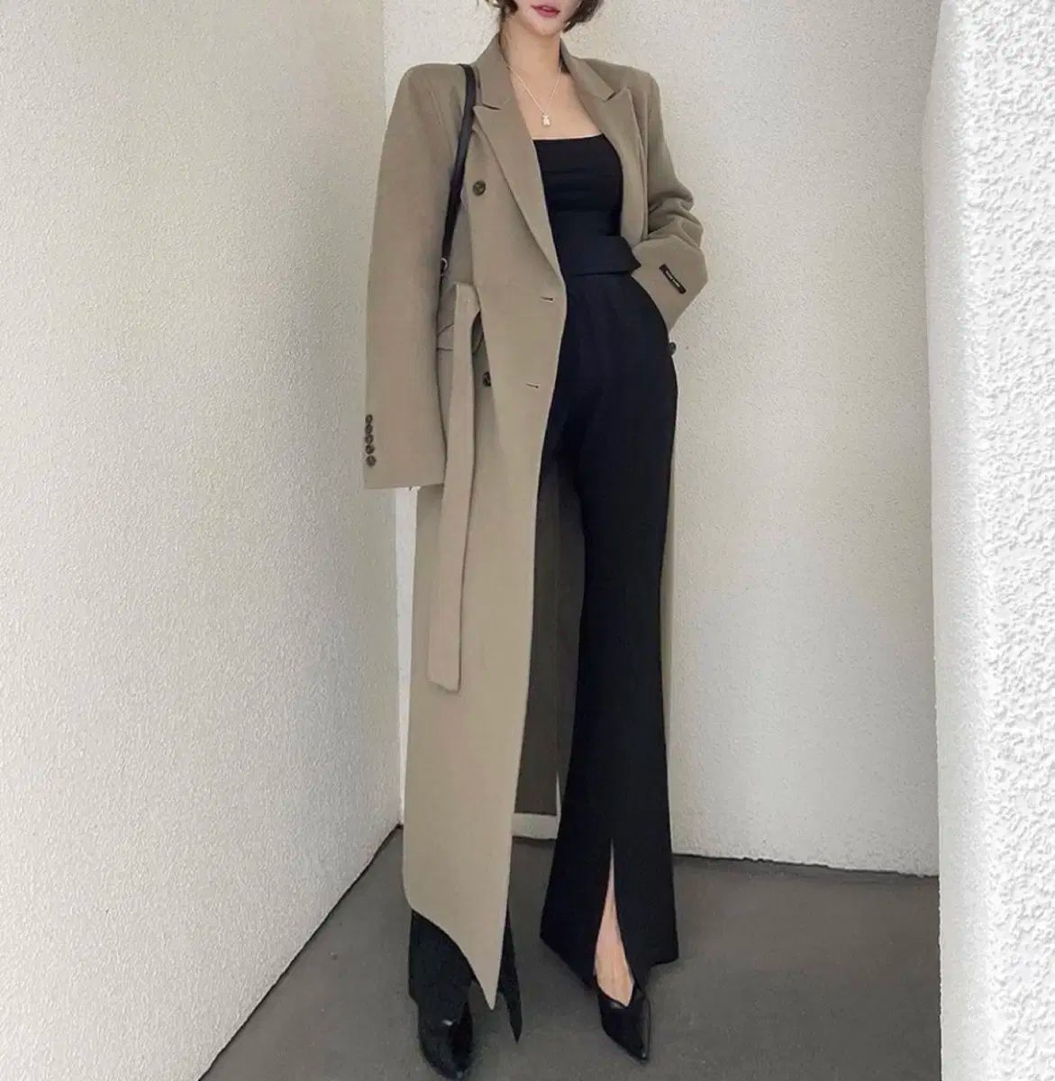 ウールハンドメイドロングコート