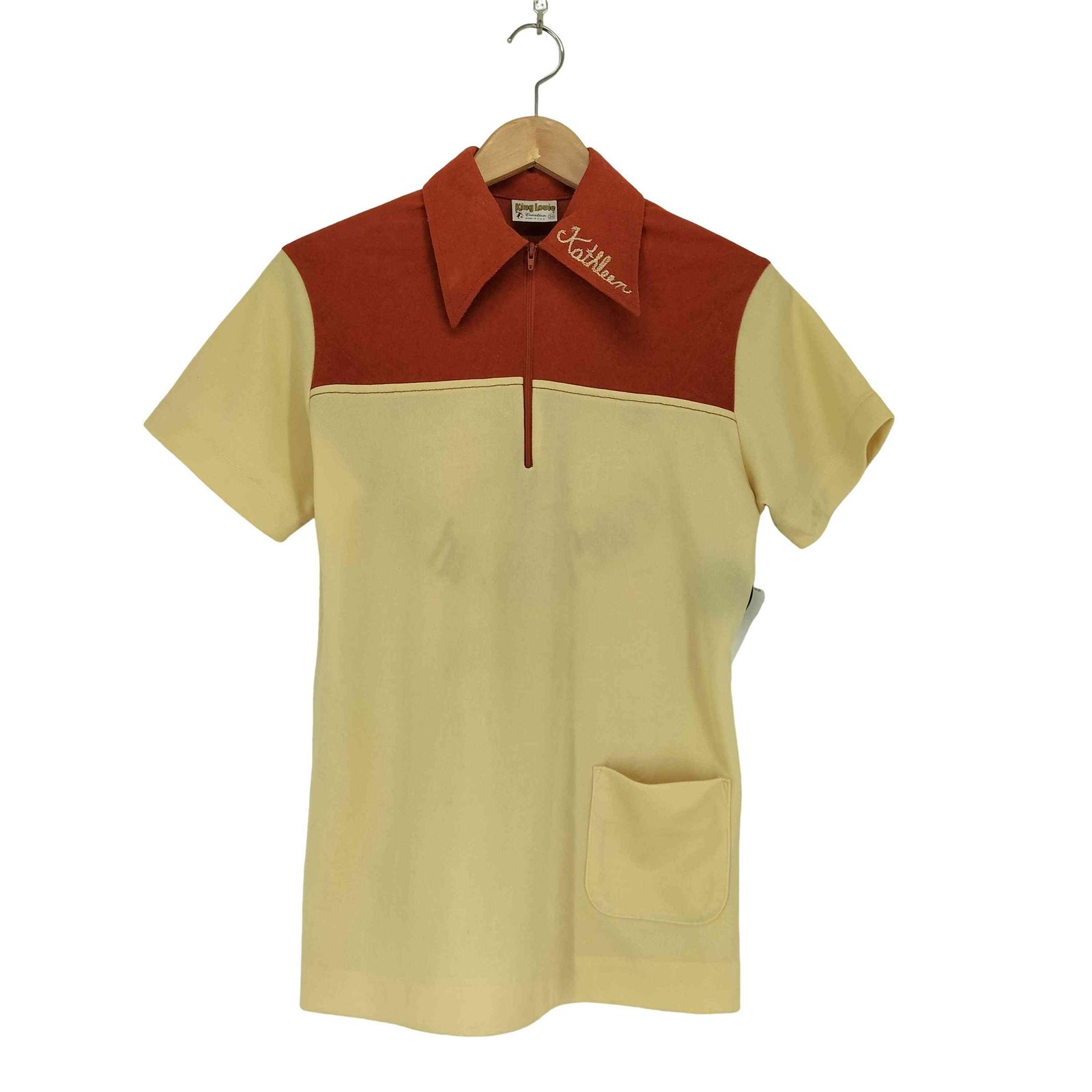 キングルイ King louie 70s パイル切替ハーフジップシャツ メンズ 34