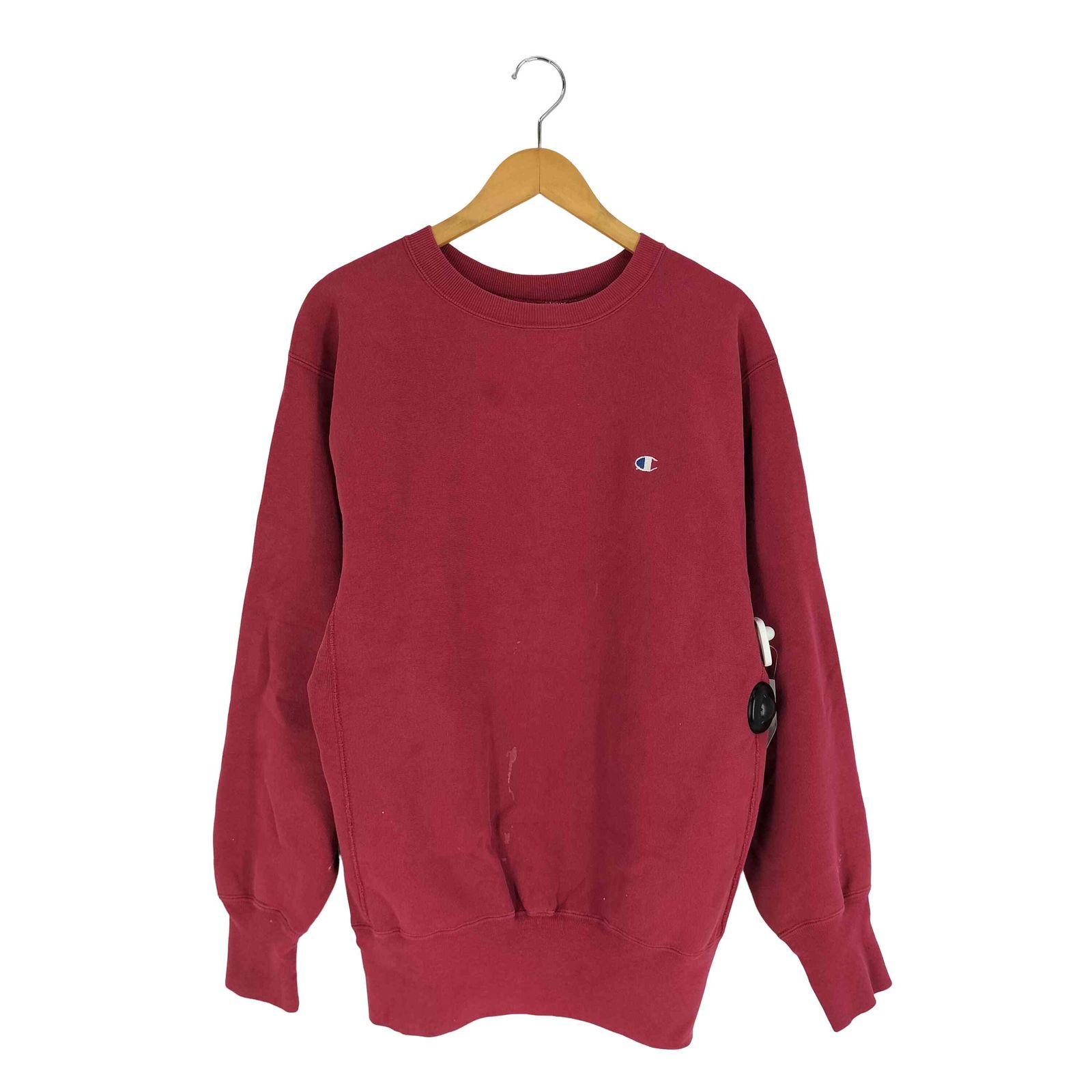 チャンピオン Champion 90S 刺繍タグ REVERSEWEAVE 目あり クルーネックスウェット メンズ import XL