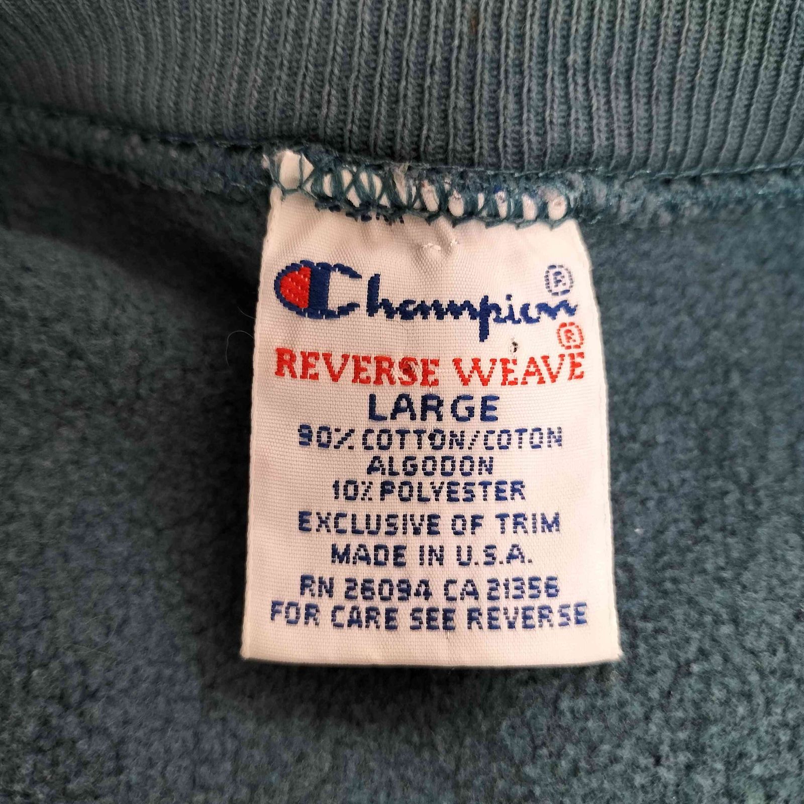 100～♪状態良好 1990'S チャンピオン LUTHER COLLEGE リバースウィーブ 刺繍トリコタグ MEXICO製 XLARGE CHAMPION ビンテージ オリジナル 90s USA製 Championチャンピオン LUTHER リバースウィーブ スウェット