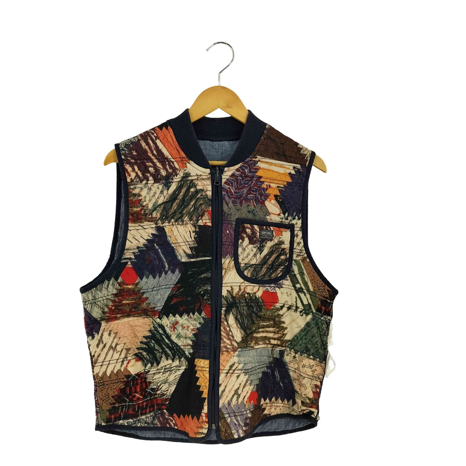 デニムアンドサプライ ラルフローレン DENIM - SUPPLY RALPH LAUREN 総柄 リバーシブル ベスト メンズ import M
