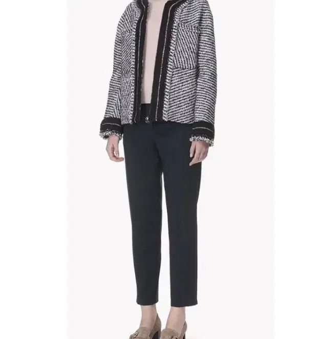 ハンサム SJSJ イタリア ウール ジップアップ ツイード