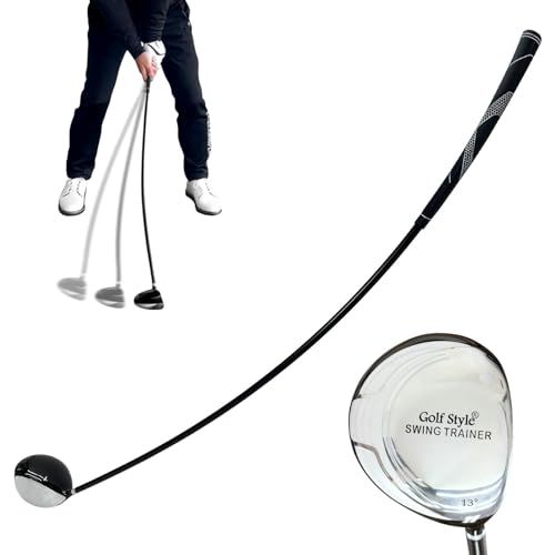 GolfStyle ゴルフ スイング 練習器具 スイングトレーナー 柔らかシャフト ドライバー クラブ スイング練習 ゴルフ 品 トレーニング器具 スイング矯正 素振り しなり リズム 室内 屋外 打てる ドライバー 72ebb1f2