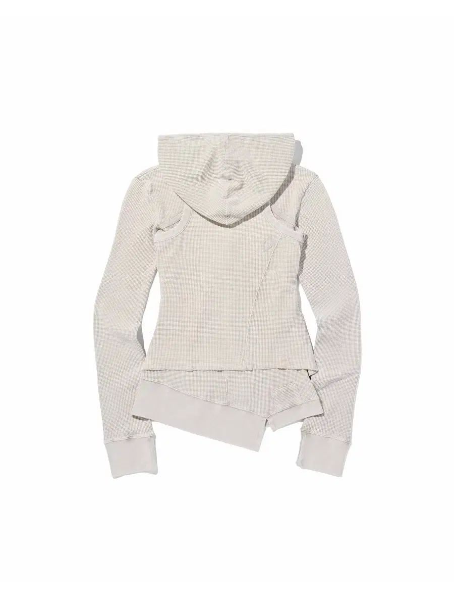 ミスチーフ レイヤード ワッフル フーディー セット ブリーチド ベージュ