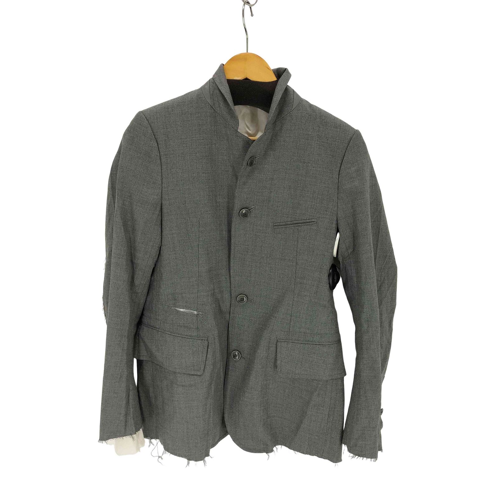 タカヒロミヤシタザソロイスト TAKAHIRO MIYASHITA The SoloIst. 切りっぱなし テーラードジャケット メンズ 44