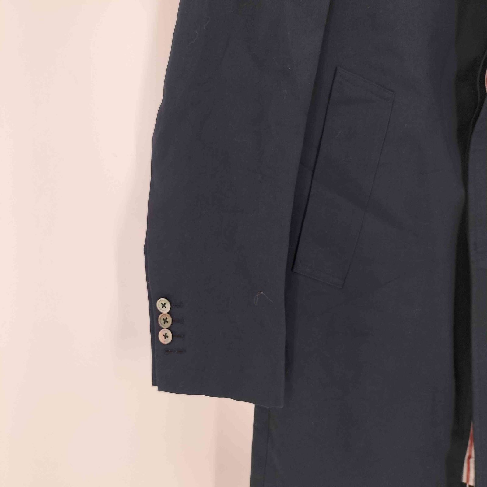 トムブラウン THOM BROWNE 裏ストライプ チェスターコート メンズ 0 KANDAIZUMI_COM