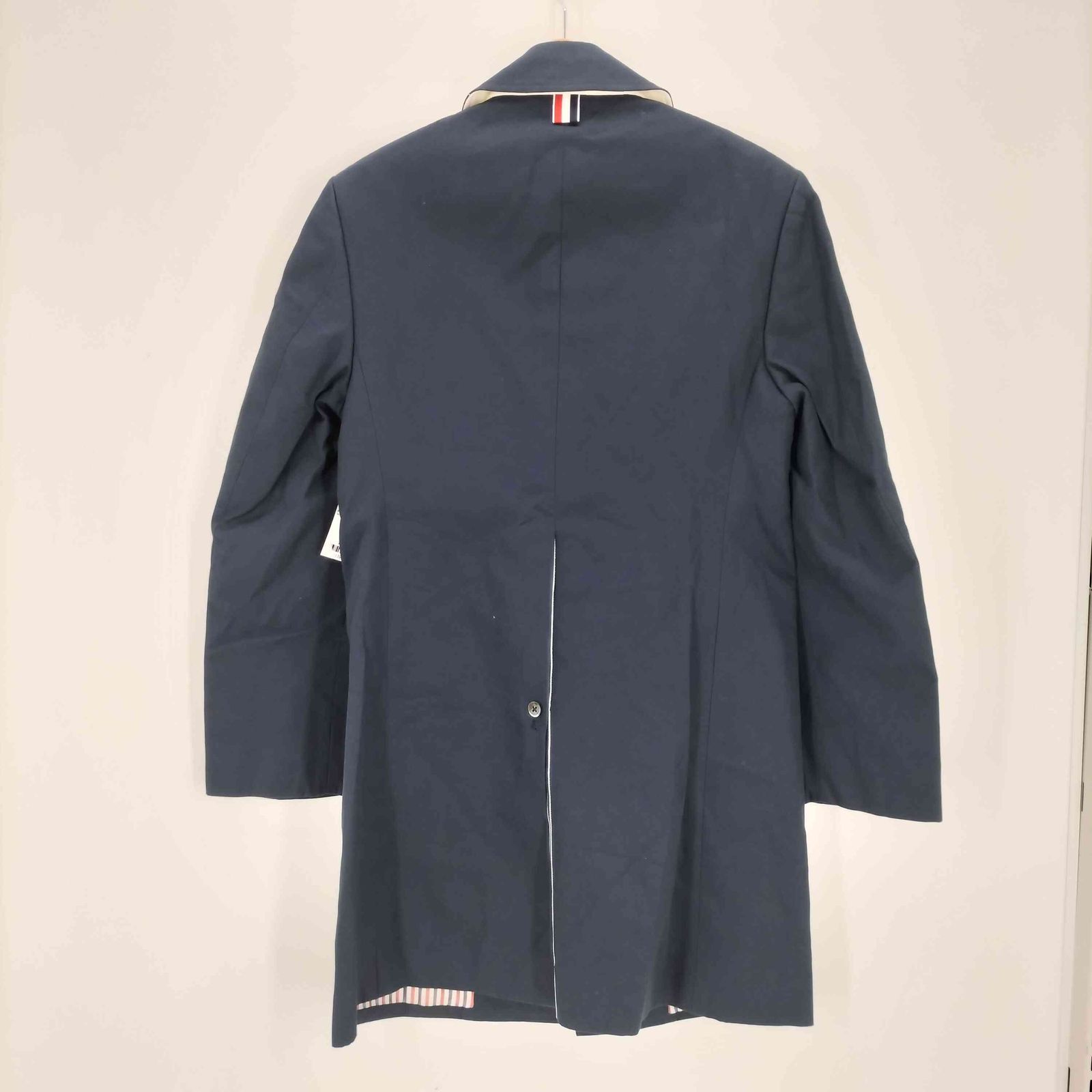 トムブラウン THOM BROWNE 裏ストライプ チェスターコート メンズ 0