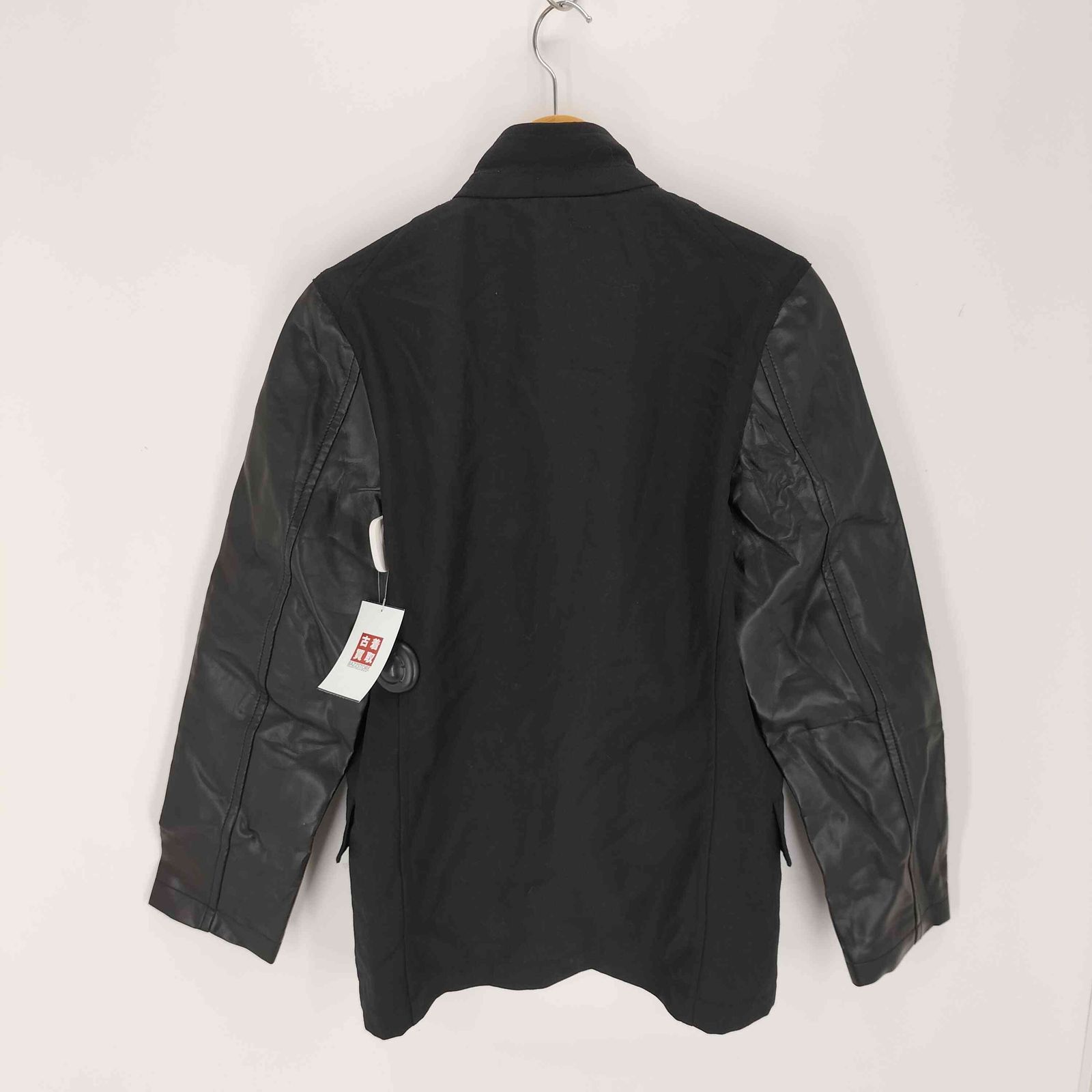 コムデギャルソンシャツ COMME des GARCONS SHIRT 袖フェイクレザー 切替テーラードジャケット メンズ S