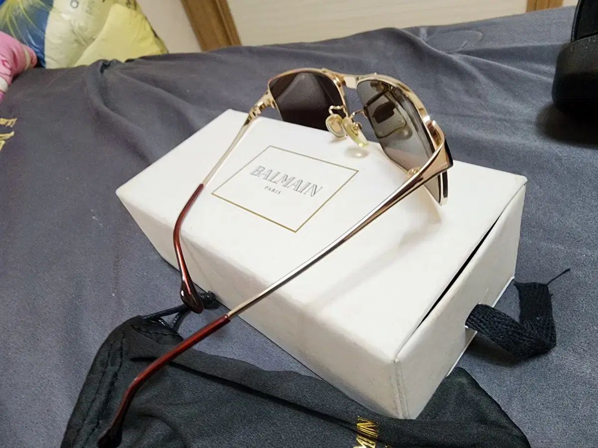 バルマン サングラス GOLDフレーム ケース 含む