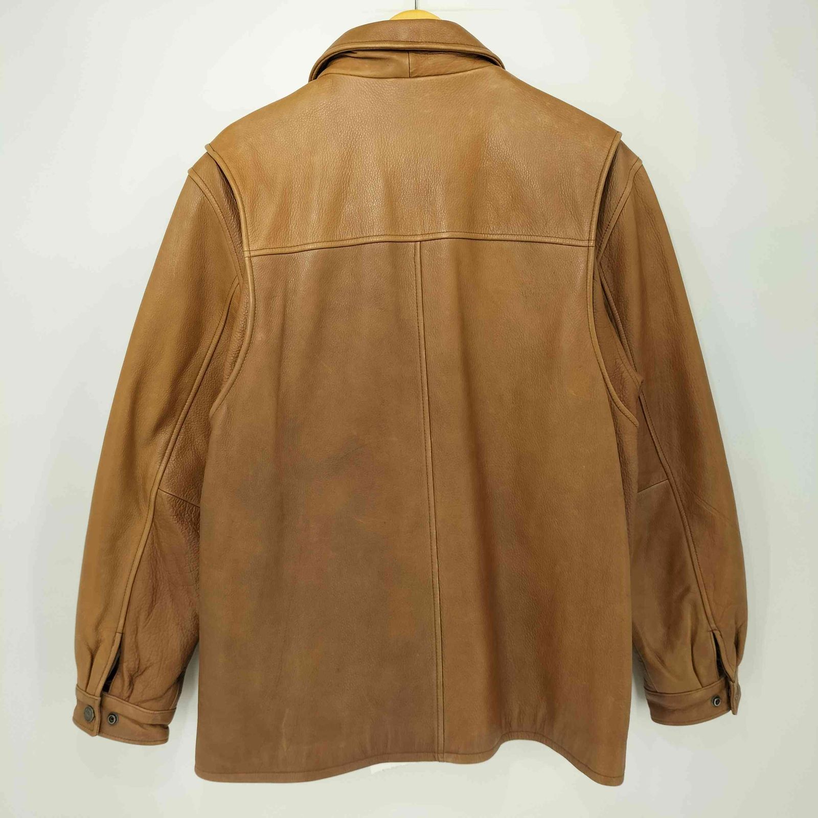 ウィルソン Wilsons Leather 本革 比翼 ジップアップ レザー ジャケット メンズ import M