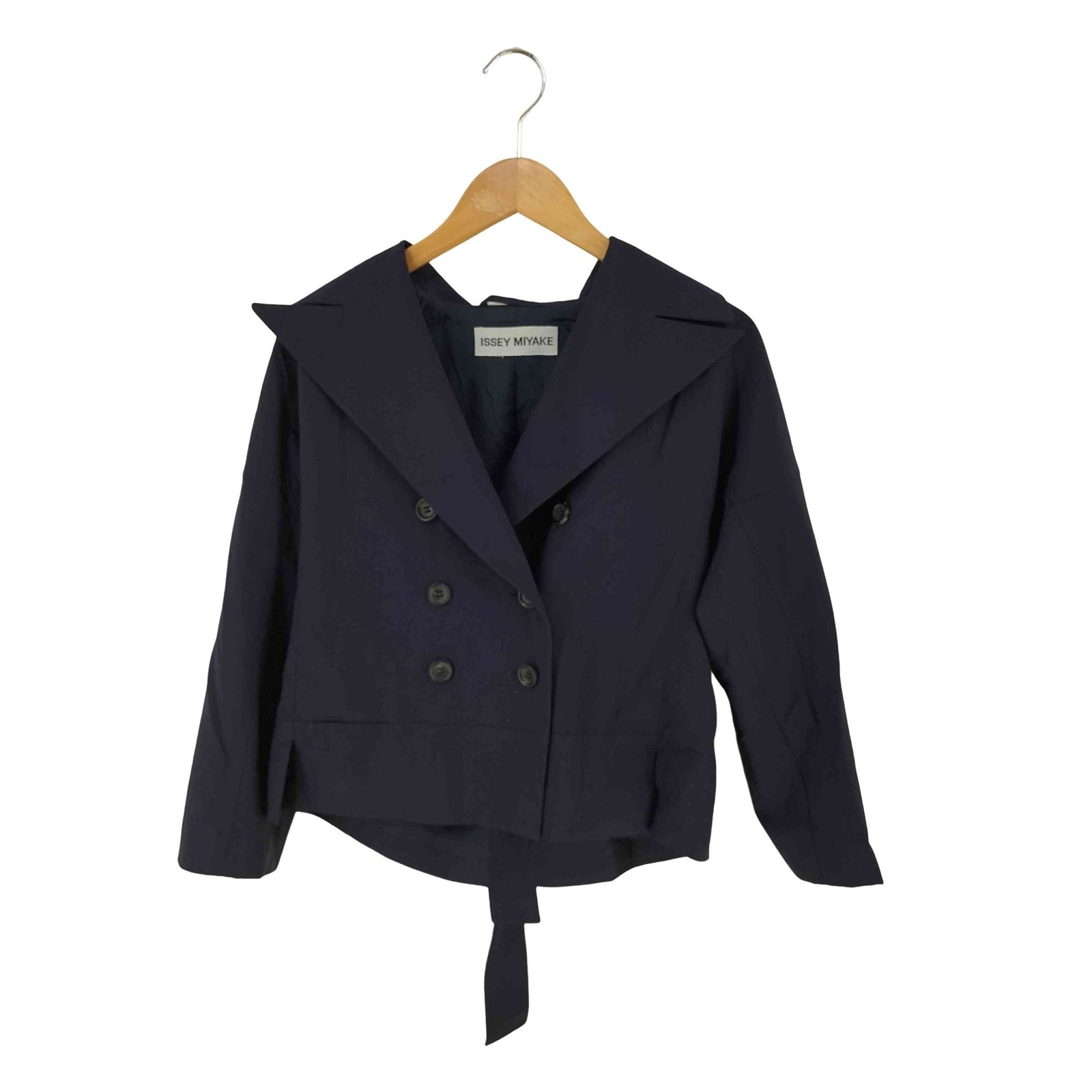 イッセイミヤケ ISSEY MIYAKE ショートダブルジャケット レディース 表記無