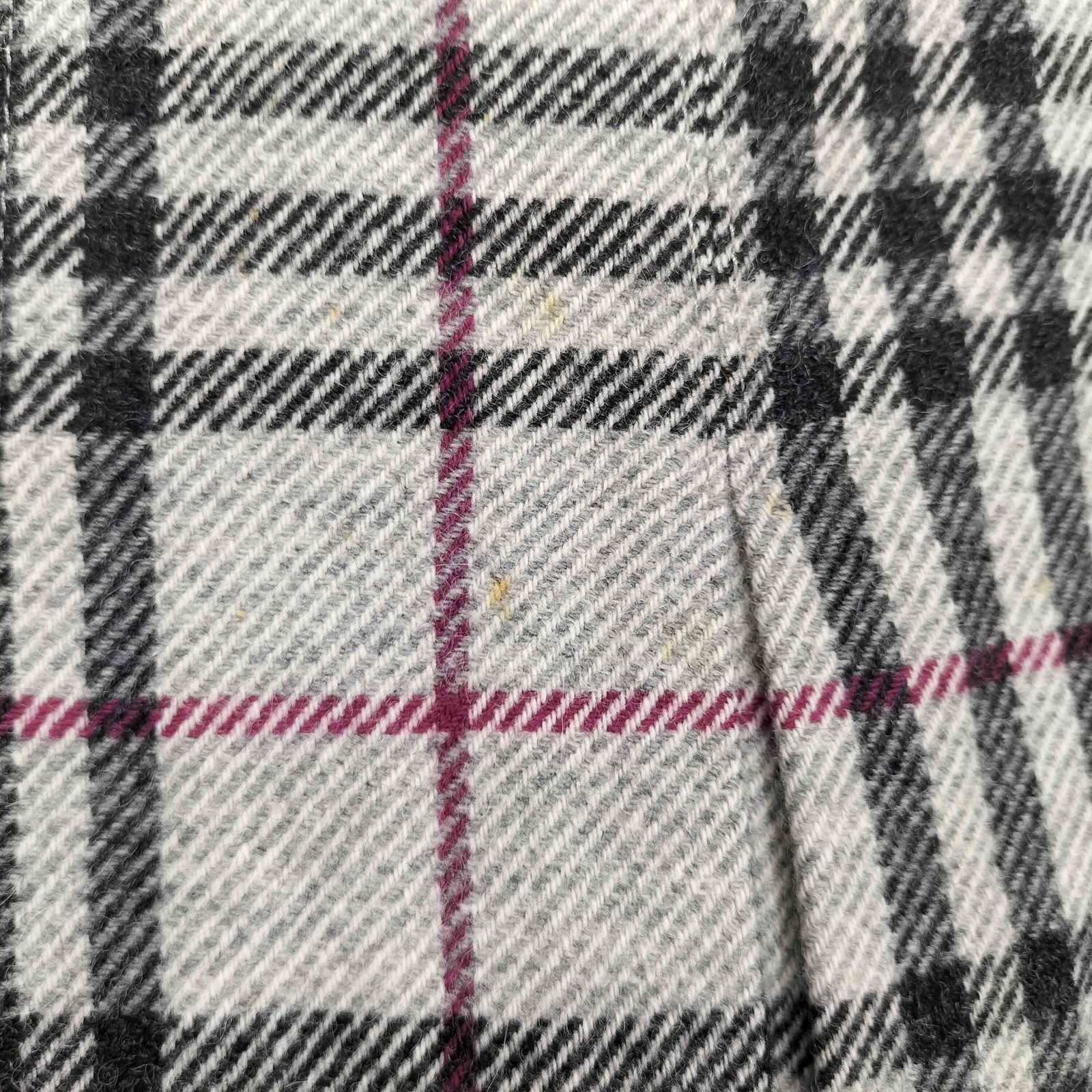 LONDON チェック柄ウールプリーツスカート