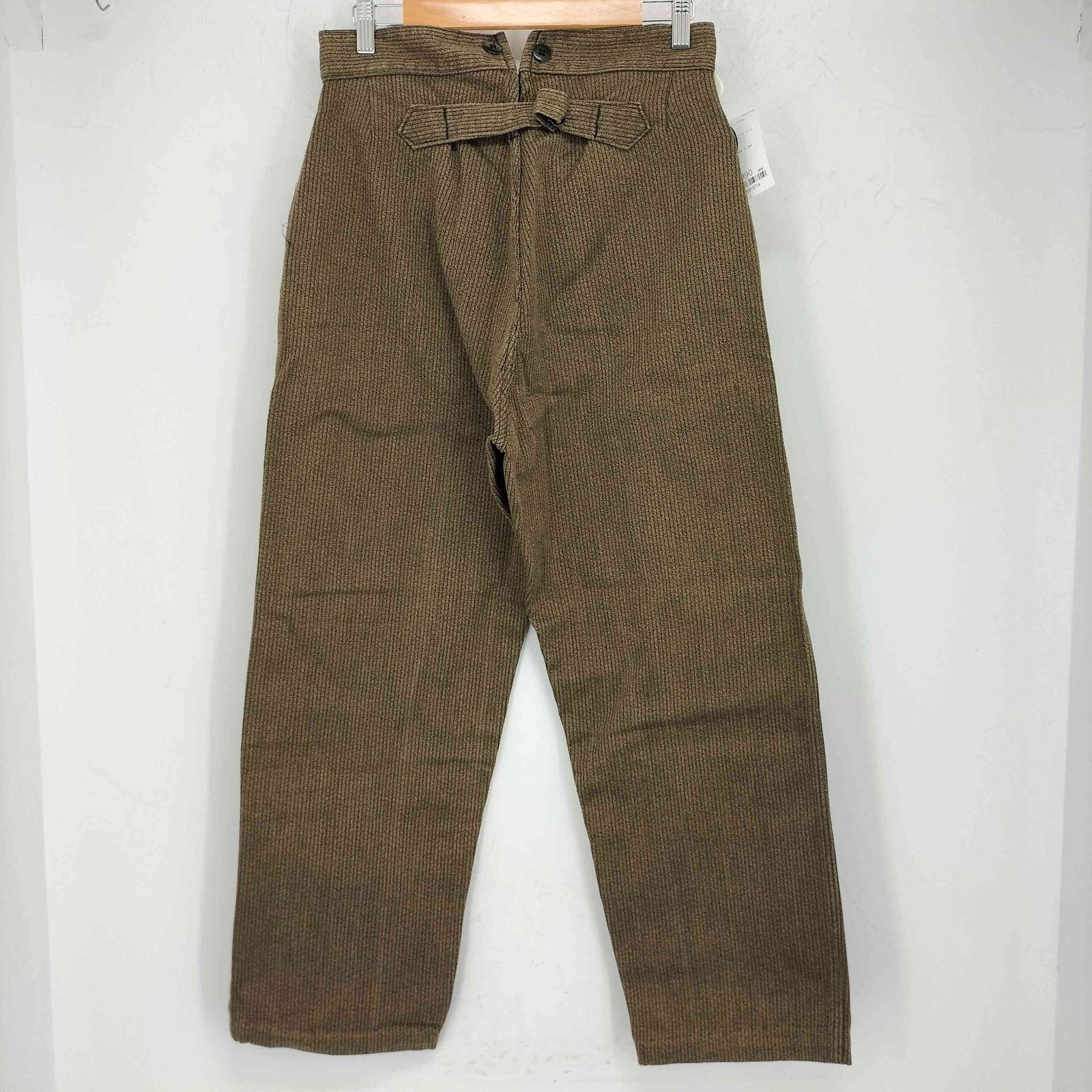 ユーズドフルギ 古着 extra savo 針刺しシンチバック コットンピケ ワークパンツ ユーロ メンズ 表記無