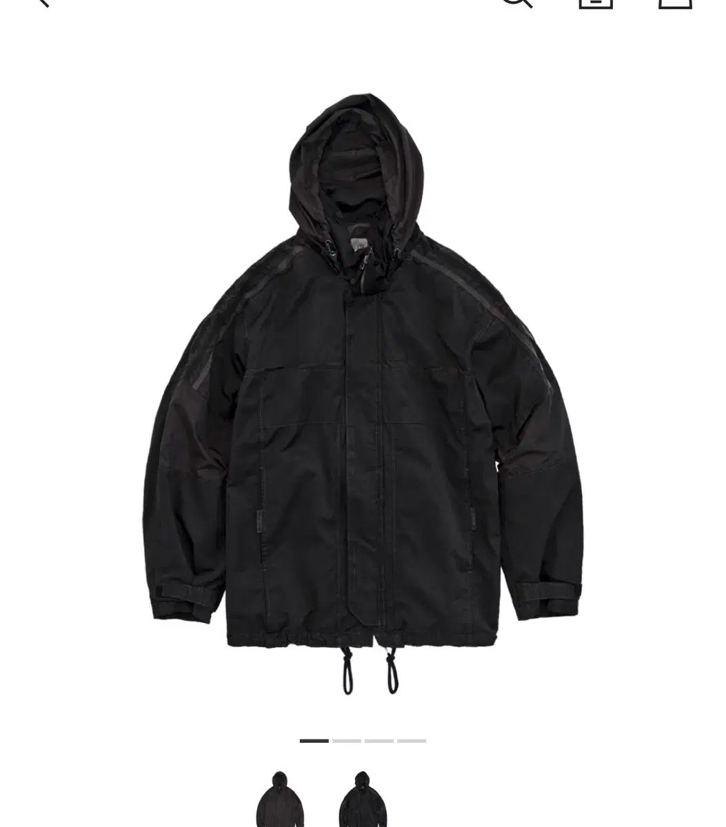 4 ポリテル スクール トラックパーカ ブラック