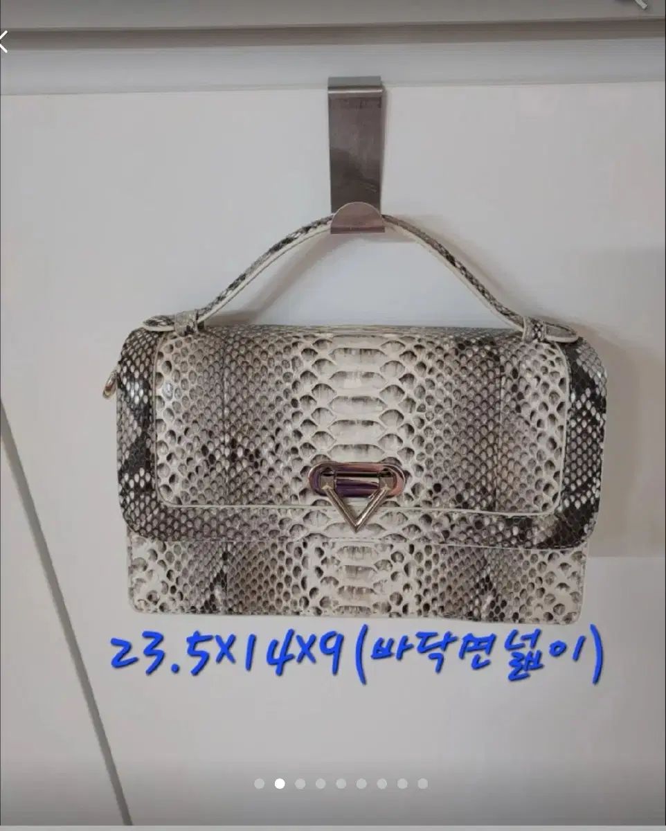 リアルパイソン柄 トゥーバッグ 兼 ショルダーバッグ ナチュラル