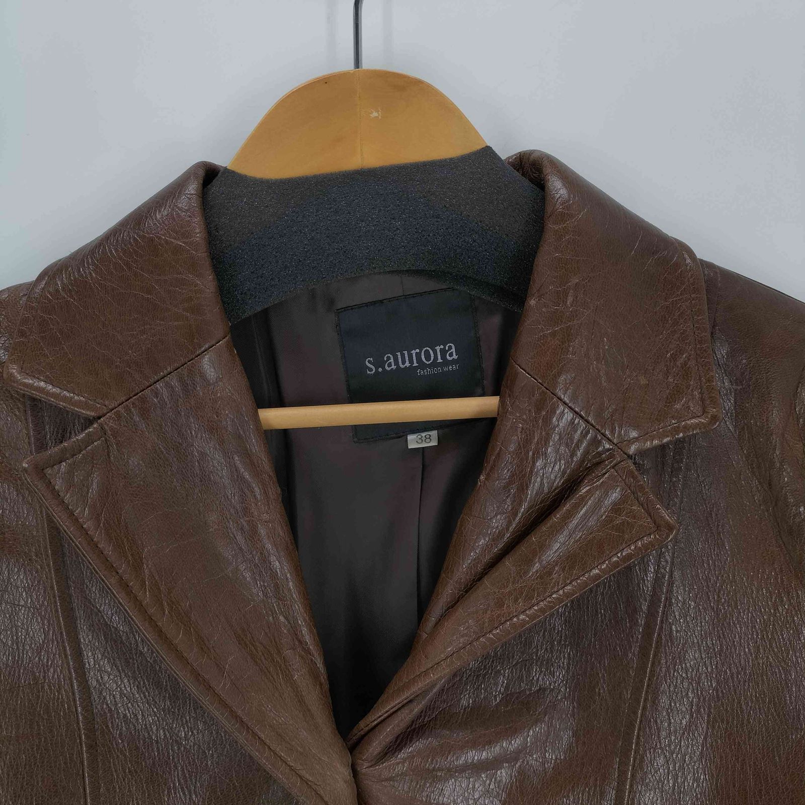 S.AURORA レザーコート