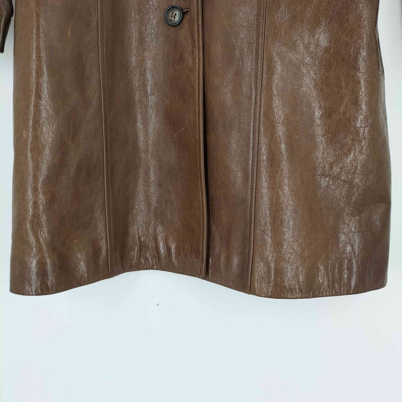 ユーズドフルギ 古着 S.AURORA レザーコート レディース 38 GULLKHAN_COM