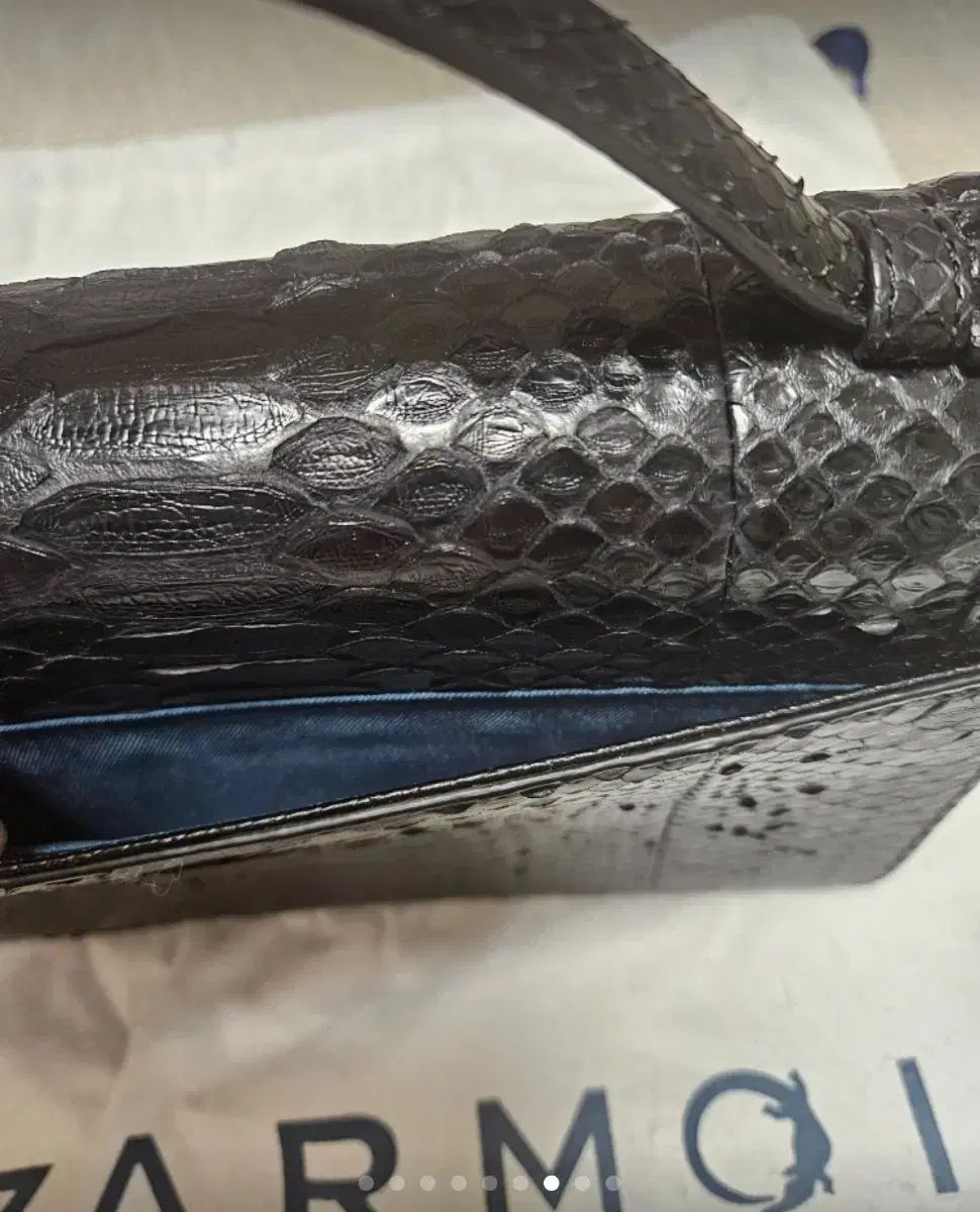 リアルパイソン トゥー兼ショルダートートバッグ