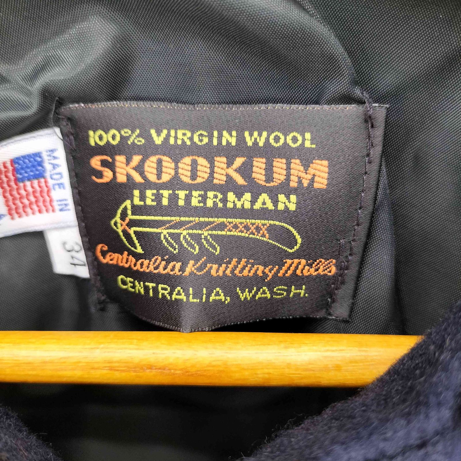 スクーカム SKOOKUM ヴァージンウール ダブルジップ スポーツジャケット メンズ US 34 KANDAIZUMI_COM