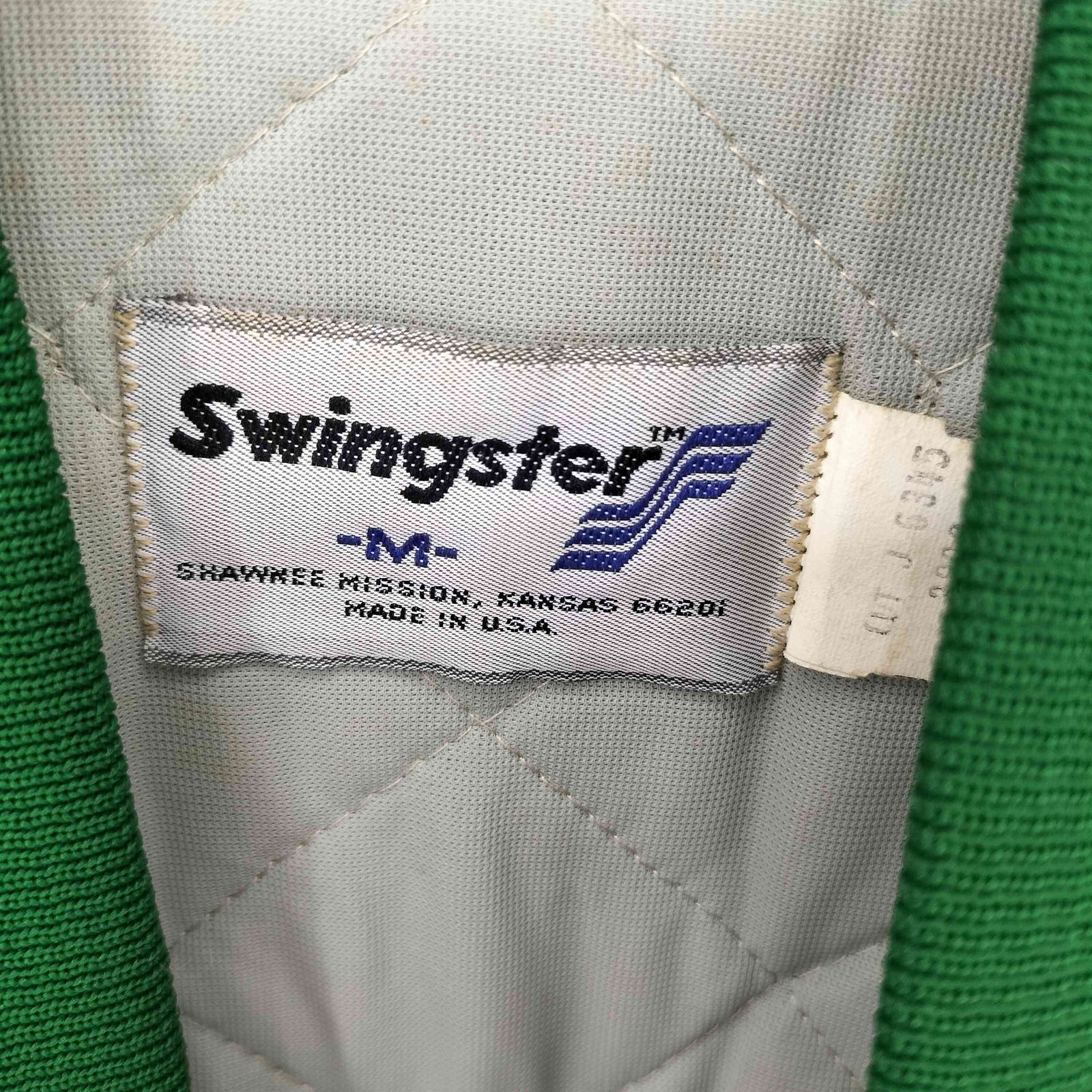 カレッジ刺繍 ナイロンスタジャン