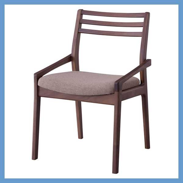 2脚セット ダイニングチェア W50×D51×H76.5×SH43cm No.123 ウォルナット