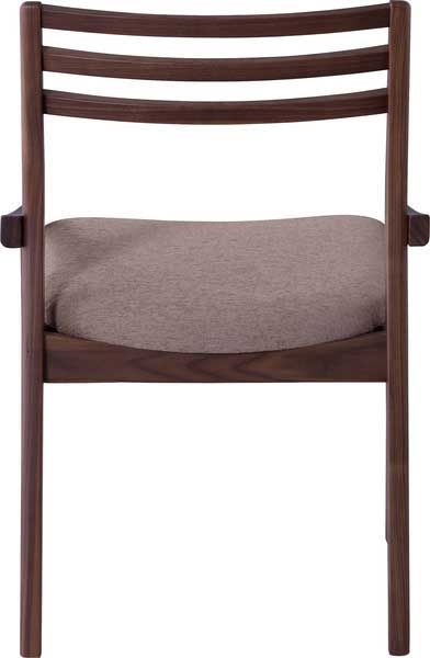 2脚セット ダイニングチェア W50×D51×H76.5×SH43cm No.123 ウォルナット