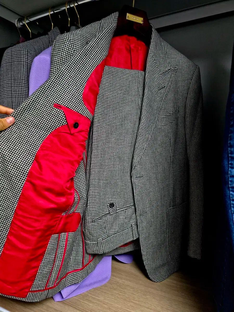  名作 トムフォード ハウンドトゥースチェック トラウザー パンツ スラックス スラックス パンツ