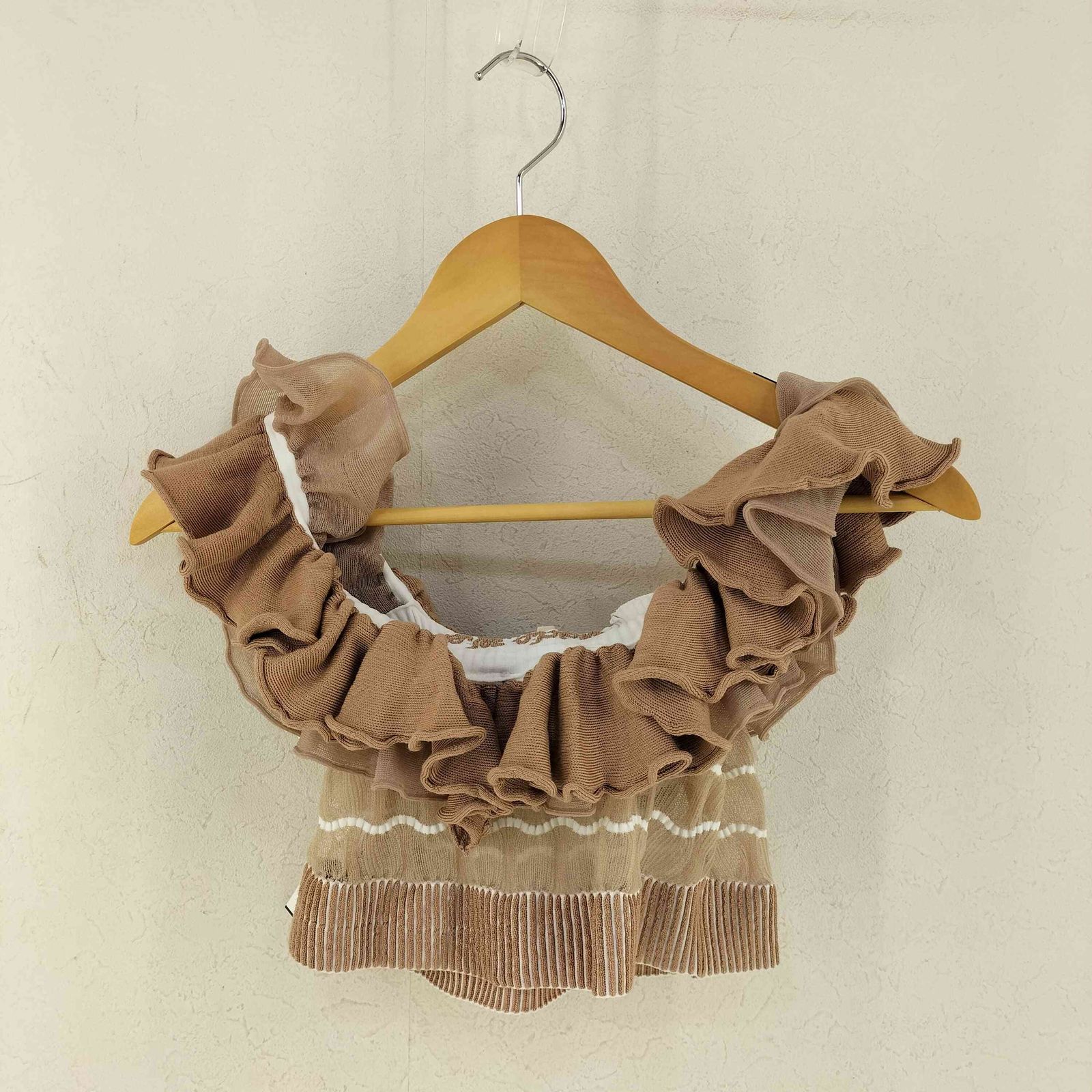 ユーズドフルギ 古着 NADIA WIRE Ruffle TOP レディース JPN 1