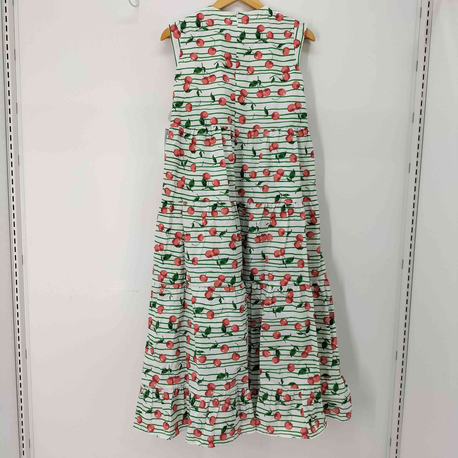 ユーズドフルギ 古着 OBLI チェリー サクランボ ティアード ワンピース レディース JPN 1