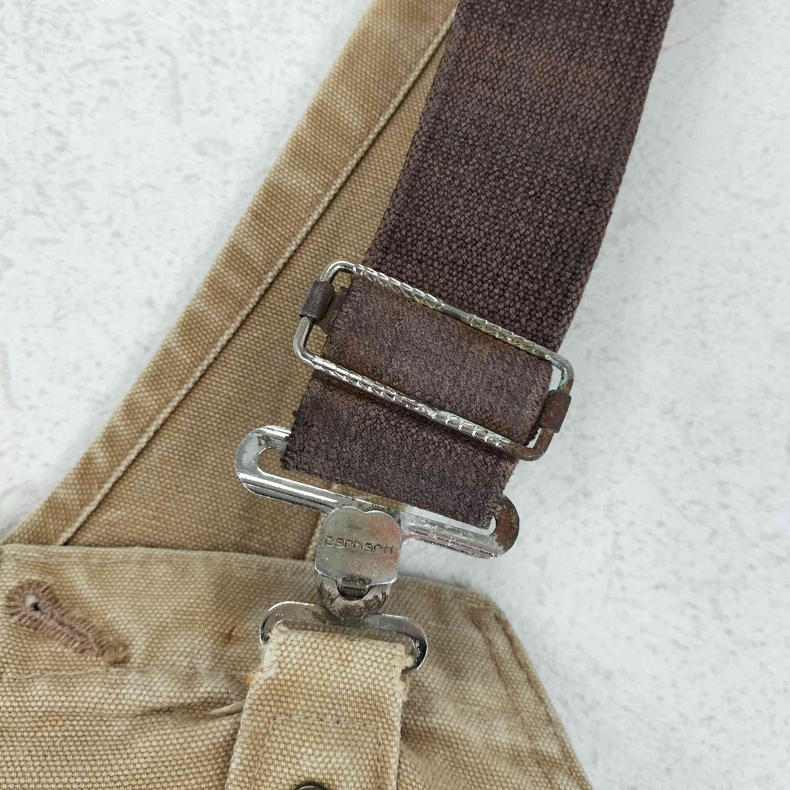 ダック地ダブルニーオーバーオール