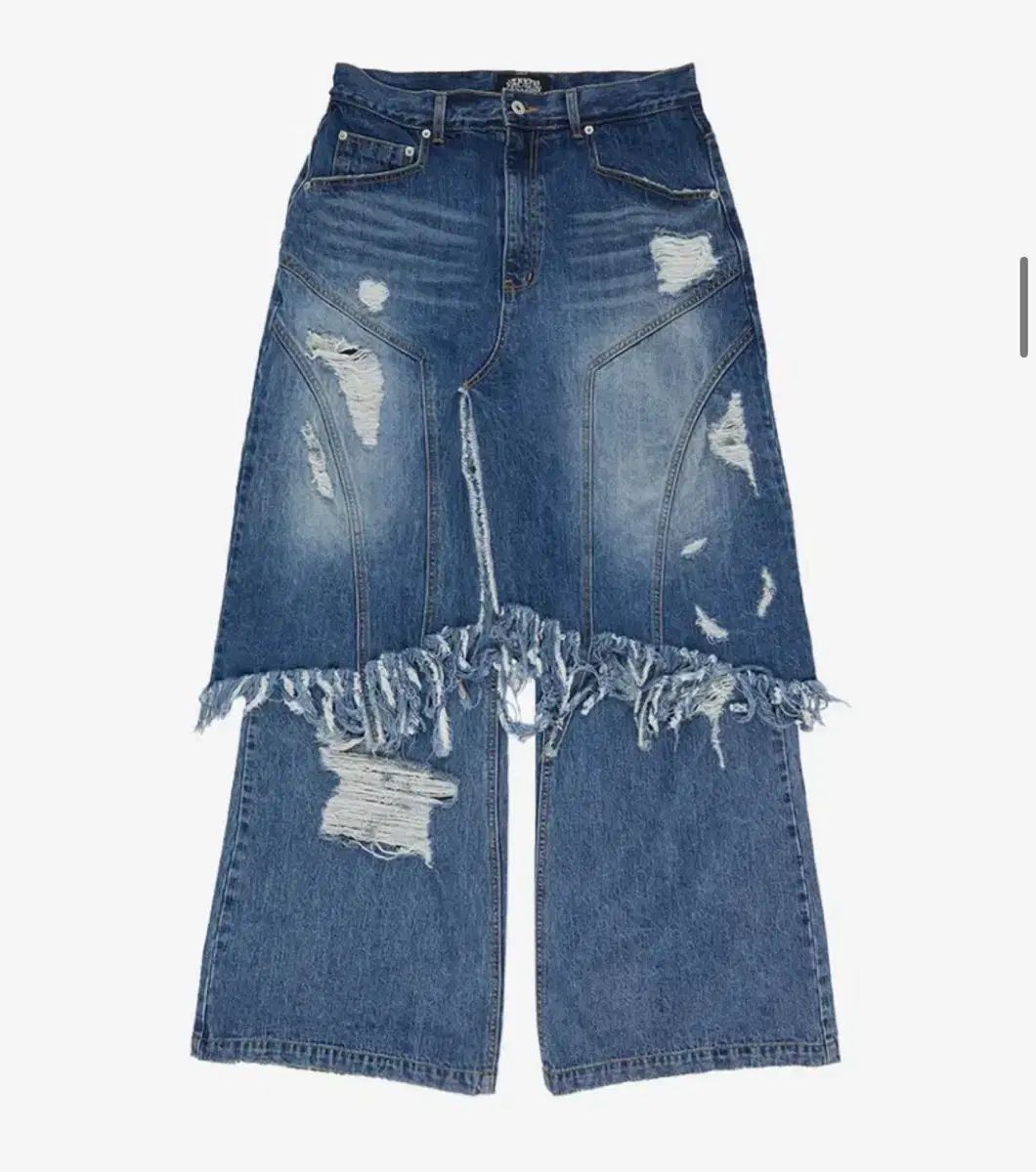 SUNDAY OFF CLUB レイヤードスカート デニムパンツ 2サイズ