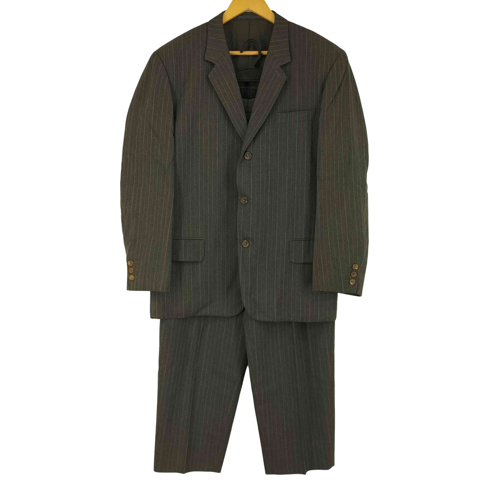 ワイズフォーメン Ys for men ストライプ ウール テーラードジャケット スラックス メンズ JPN M