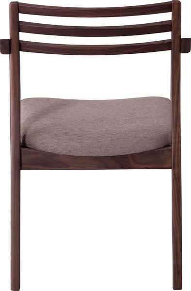 ダイニングチェア アームチェア W50×D51×H76.5×SH43cm No.124 ウォルナット