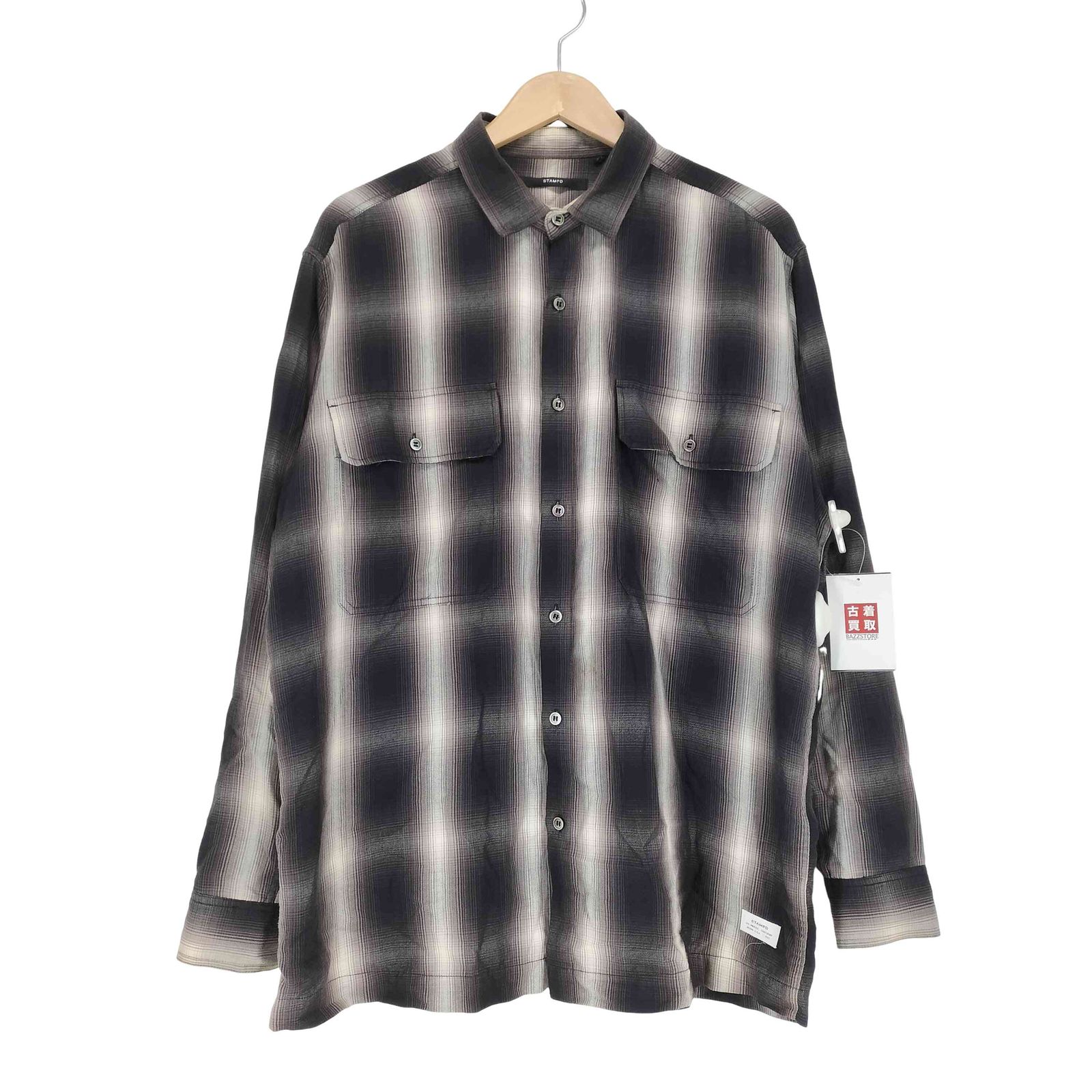 スタンプド STAMPD Templin オンブレチェックシャツ メンズ M