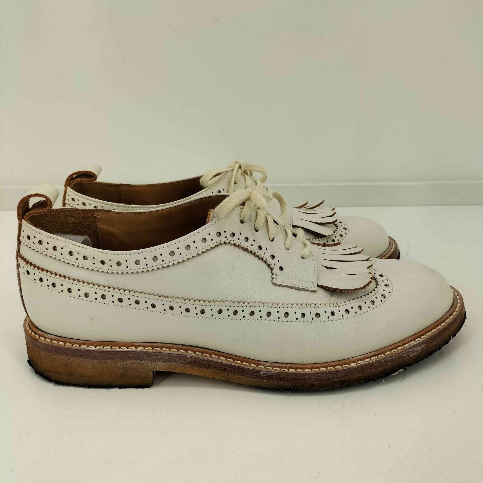 エンダースキーマ Hender Scheme クレープソール ウイングチップ タッセル レザー シューズ メンズ 左足5 右足6