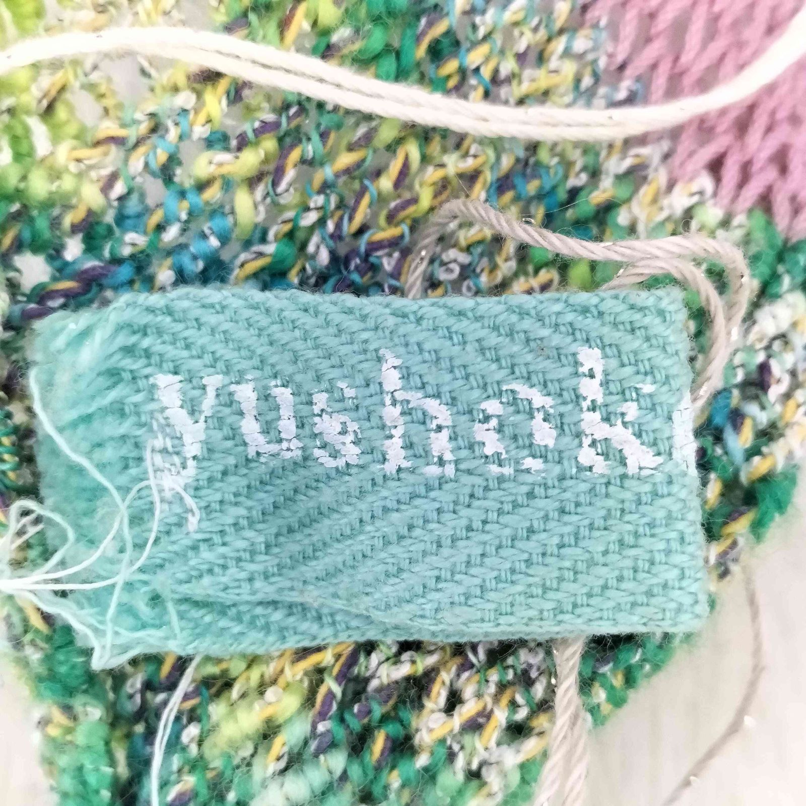 ユーズドフルギ 古着 yushokobayashi ビジュー装飾 編み込み マルチ ニットショルダーバッグ レディース 表記無 DECORATOM_COM_BR