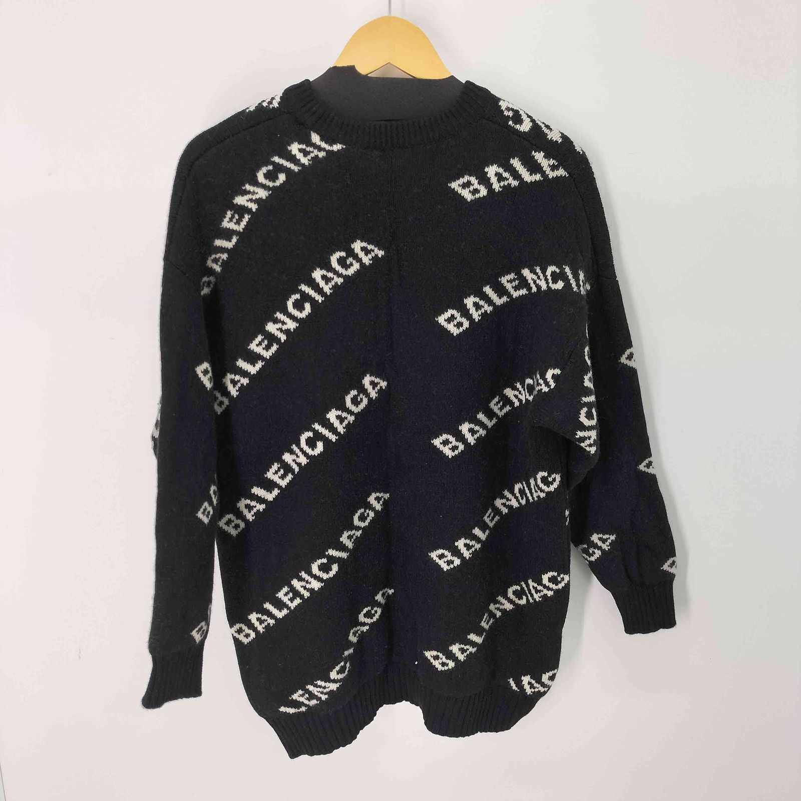 バレンシアガ BALENCIAGA 18AW ALL OVER LOGO SWEATER オールオーバーロゴ メンズ import M