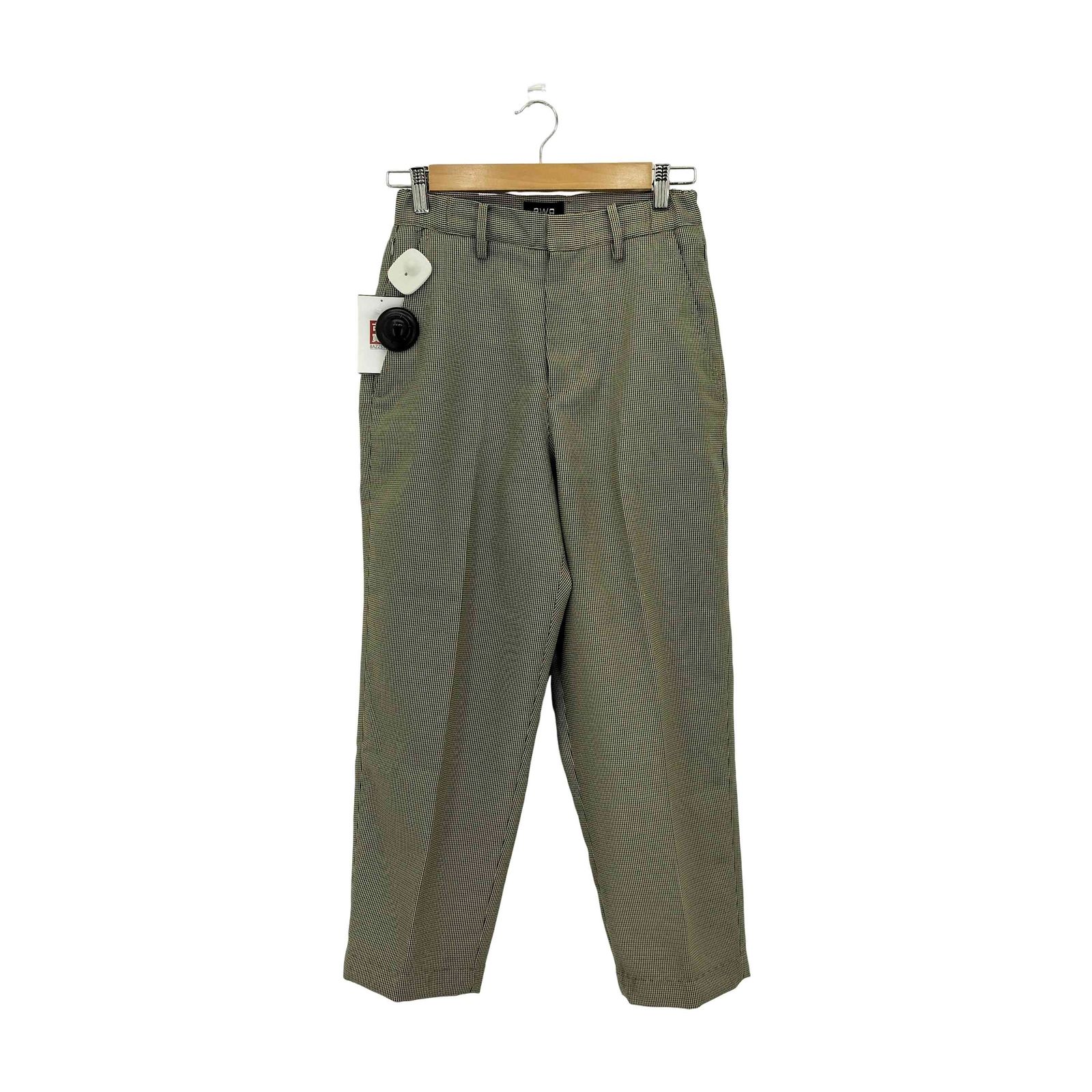 プア PWA UNIHOME-02 ハウンドトゥースチェック スラックスパンツ メンズ xs