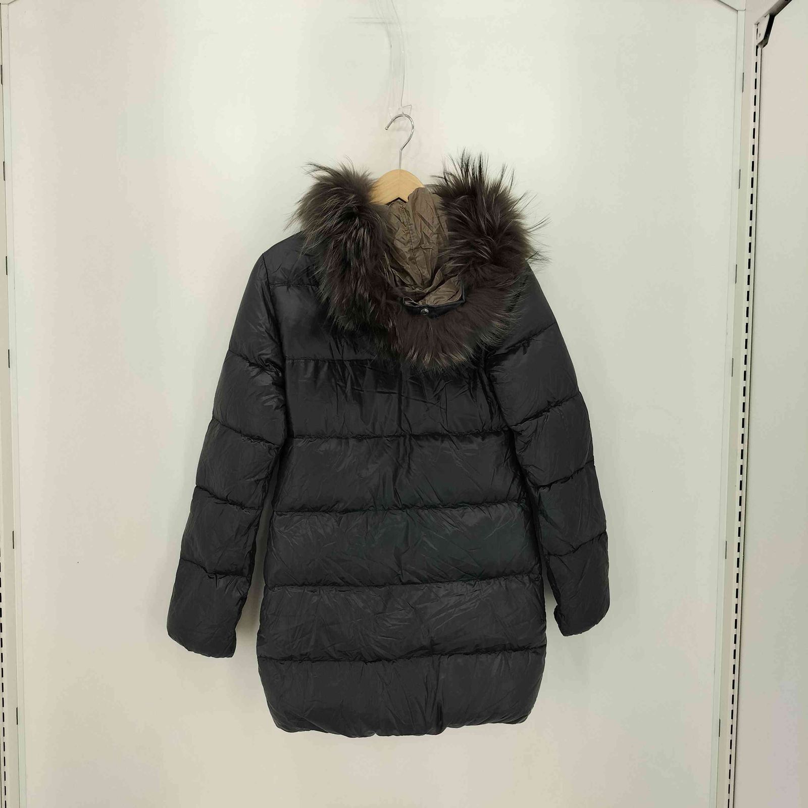 デュベティカ DUVETICA KAPPA カッパ ラクーンファー ナイロンダウンコート レディース 38