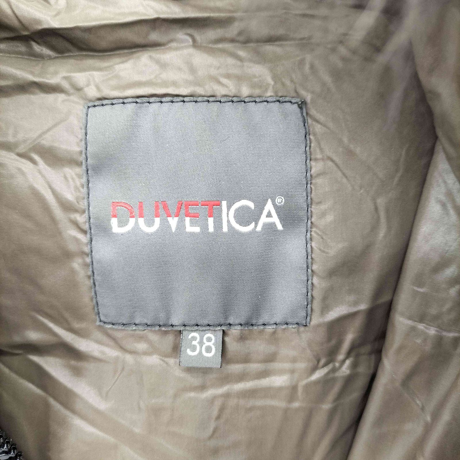 ラクーンファー ナイロンダウンコート