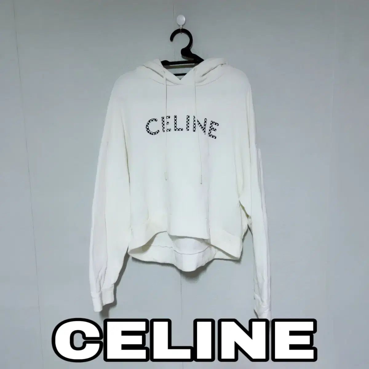 Celine セリーヌ 白 オーバーサイズ フード Tシャツ