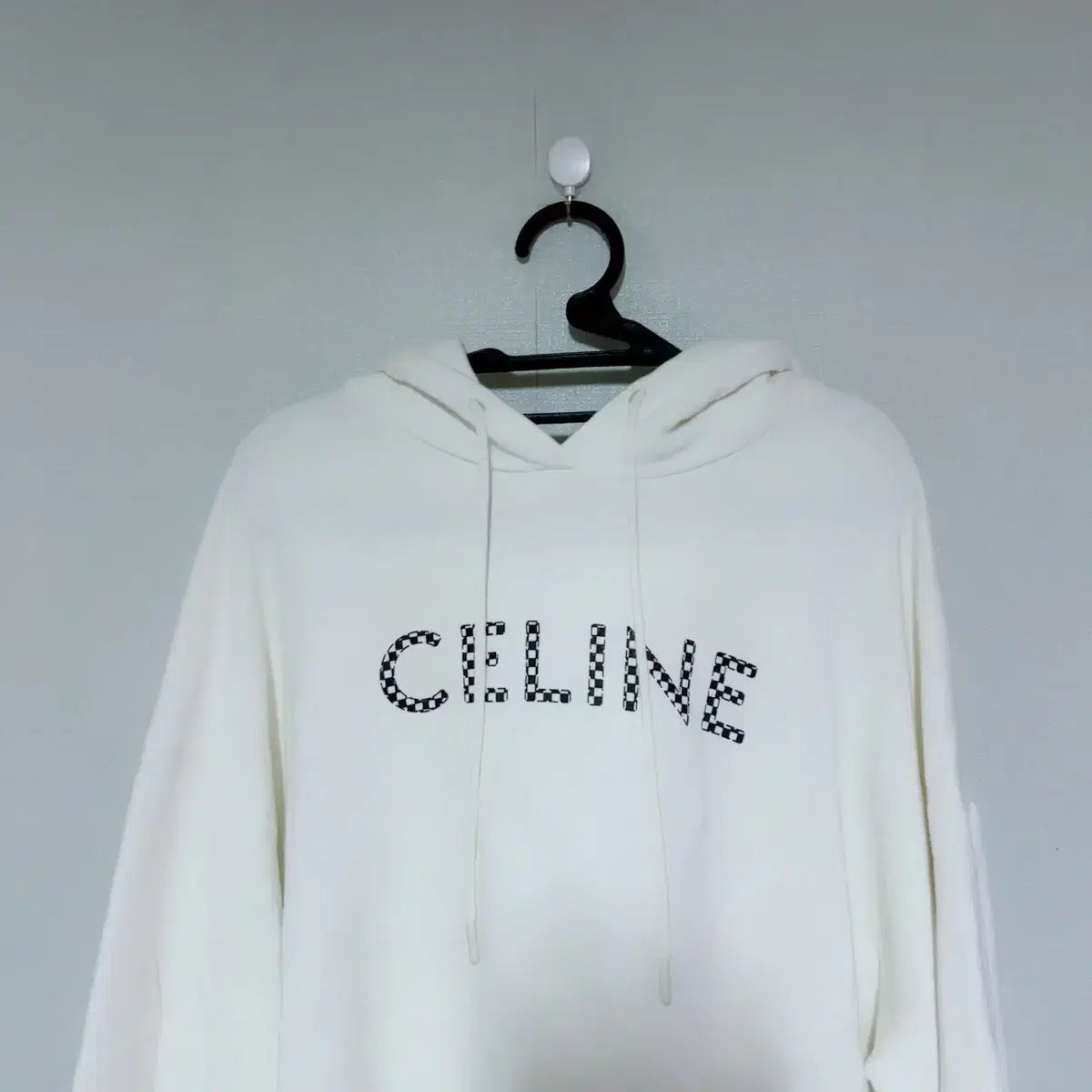 Celine セリーヌ 白 オーバーサイズ フード Tシャツ