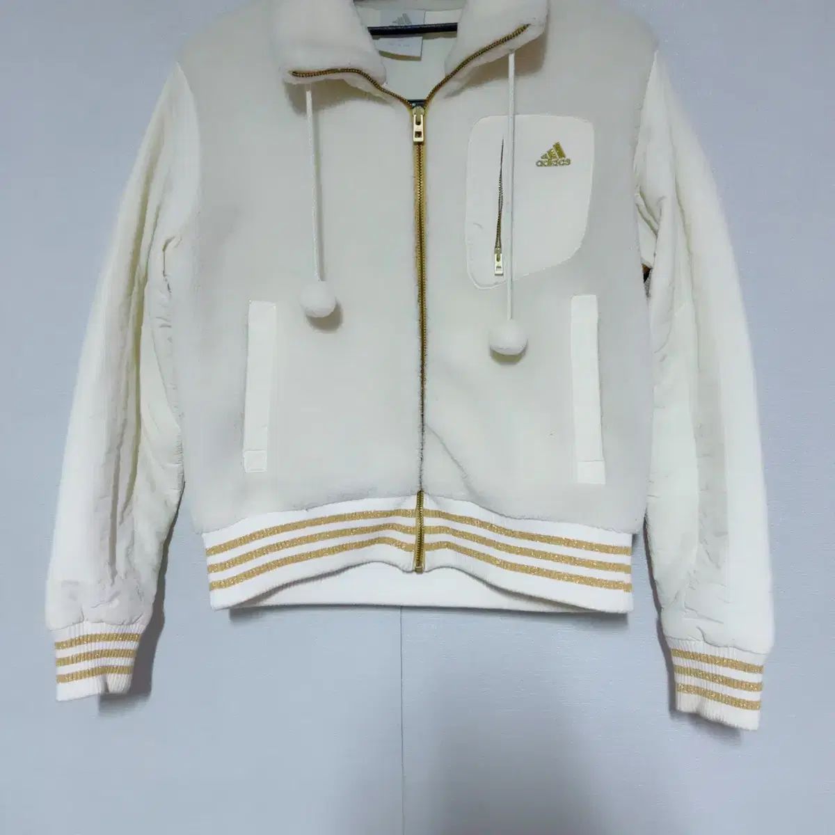 アディダス スクール 秋 シェルパ フリース ジップアップ GULLKHAN_COM