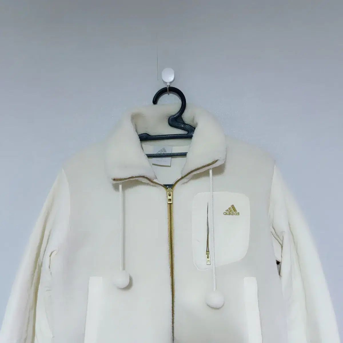 アディダス スクール 秋 シェルパ フリース ジップアップ