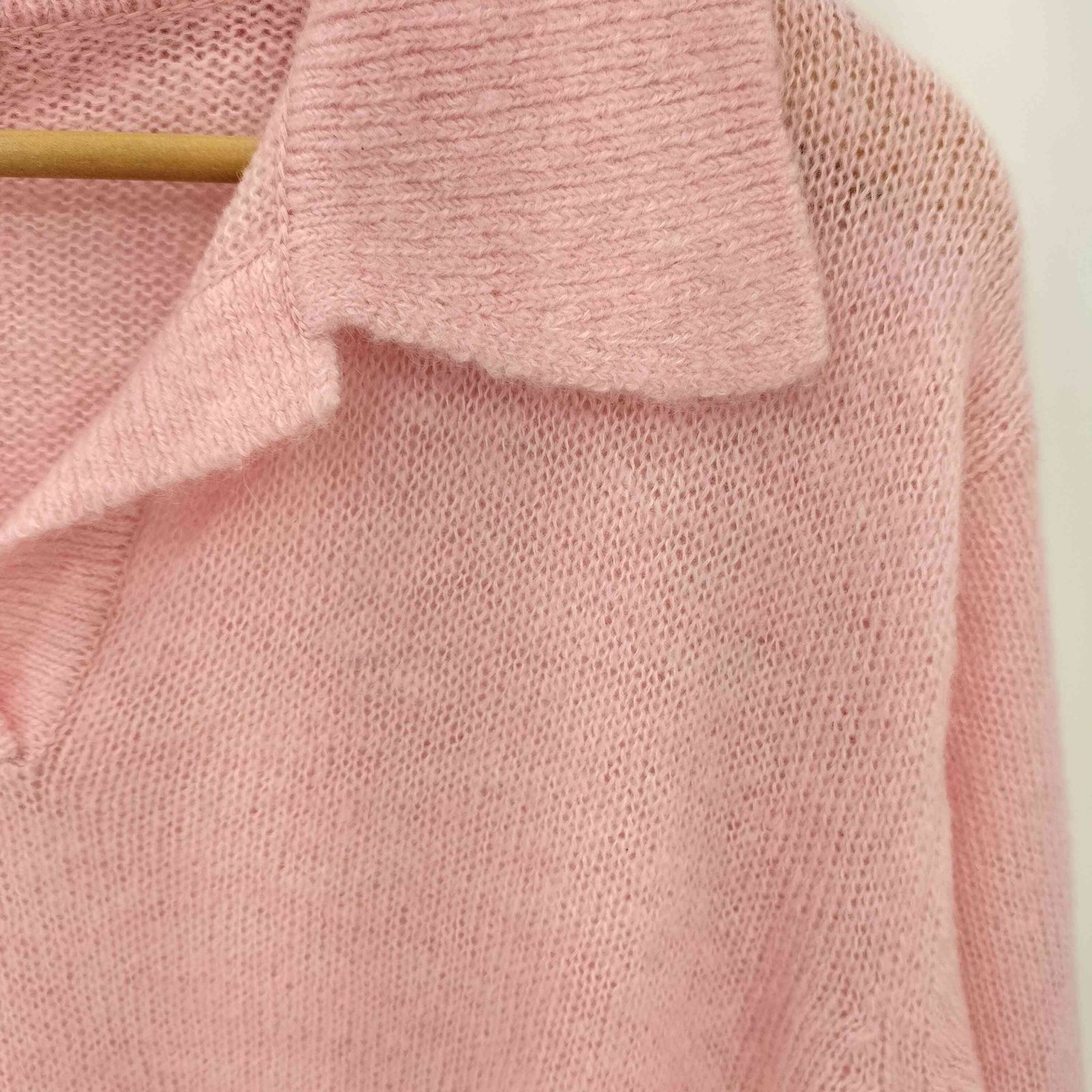 モヘヤブレンド スキッパーニット